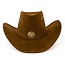PartyXplosion Hoed - Bruin - Cowboy - Luxe