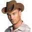 PartyXplosion Hoed - Bruin - Cowboy - Luxe