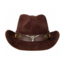 PartyXplosion Hoed - Bruin - Cowboy - Leatherlook - Met stierenkop