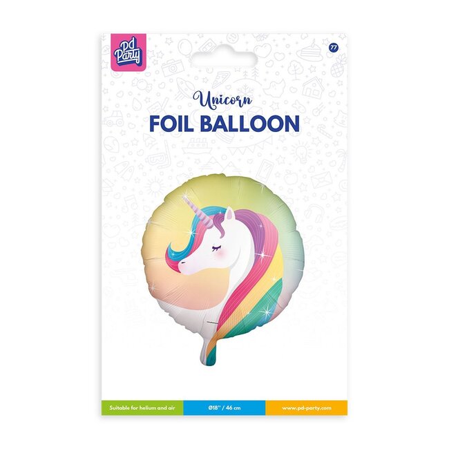 Paper Dreams Folieballon - Unicorn - 46cm - Zonder vulling