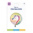 Paper Dreams Folieballon - Unicorn - 46cm - Zonder vulling