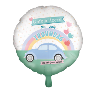 Paper Dreams Folieballon - trouwdag - 46cm - Zonder vulling