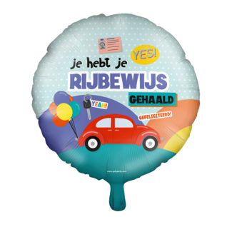 Paper Dreams Folieballon - Je hebt je Rijbewijs - 46cm - Zonder vulling