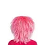 PartyXplosion Pruik - Neon roze - Suikerspin