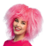 PartyXplosion Pruik - Neon roze - Suikerspin