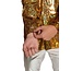 Partychimp Shirt - Disco - Goud - Glanzend - S