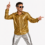 Partychimp Shirt - Disco - Goud - Glanzend - S