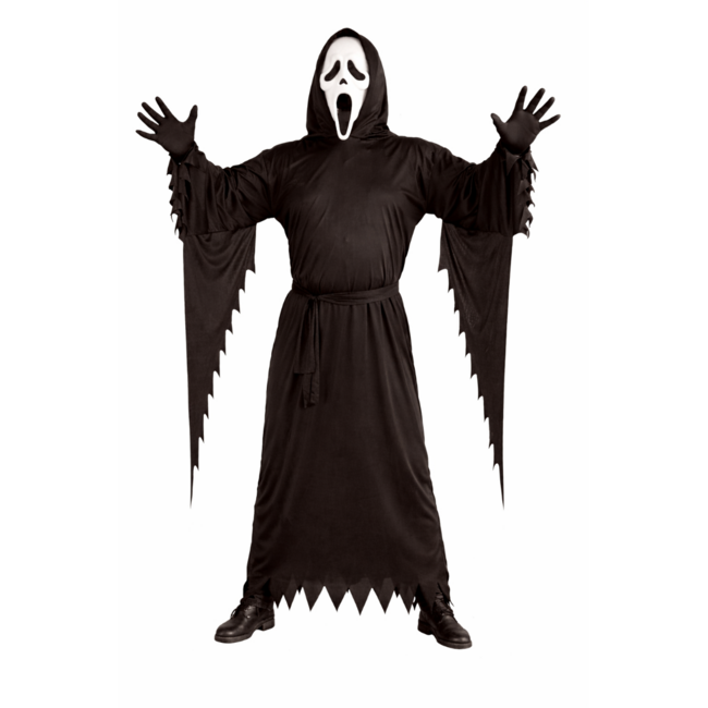 Partychimp Kostuum - Ghost face - Inclusief masker - Licentie - XL / XXL