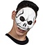 Partychimp Halfmasker - Schedel - Wit