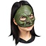 Partychimp Halfmasker - Oude heks - Groen
