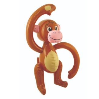 Partychimp Aap - Opblaasbaar - 58cm