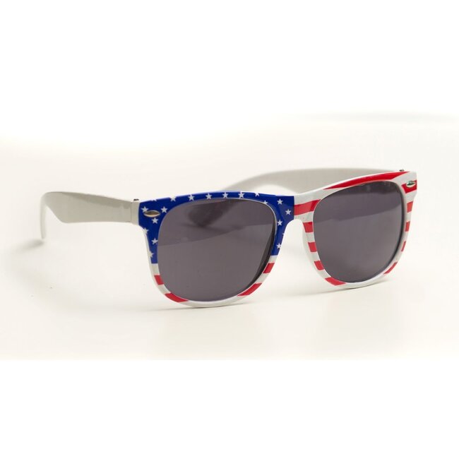 Partychimp Bril - USA, Amerika - Donker glas