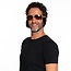 Partychimp Bril - Elvis - Goud - Donker glas - Met bakkebaarden