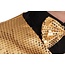 Partychimp Gilet & vlinderstrik - Disco - Goud - Glanzend - XXL
