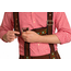 Partychimp Lederhose - Johann - Bruin - Kort - Verstelbare bretels - S