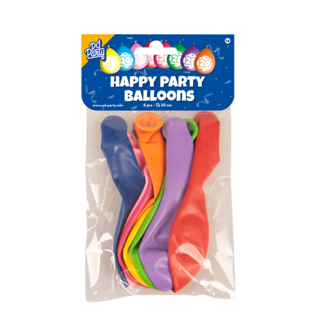 Paper Dreams Ballonnen - 20 jaar - 30cm - 8st.