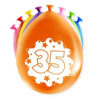 Paper Dreams Ballonnen - 35 jaar - 30cm - 8st.