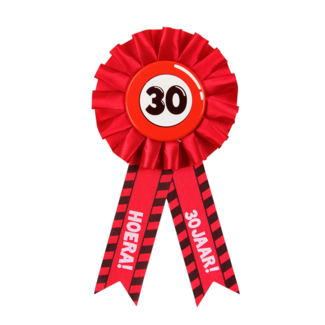 Paper Dreams Rozet - 30 jaar - Verkeersbord