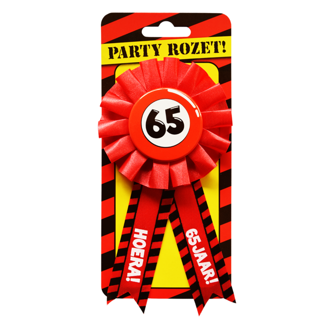 Paper Dreams Rozet - 65 jaar - Verkeersbord