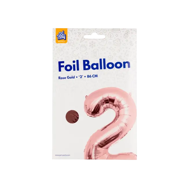 Paper Dreams Folieballon - 2 jaar - Rosé goud - 86cm - Zonder vulling