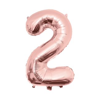 Paper Dreams Folieballon - 2 jaar - Rosé goud - 86cm - Zonder vulling
