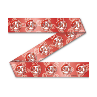 Paper Dreams Markeerlint - Afzetlint - 40 jaar - Robijn rood - 12m