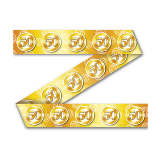 Paper Dreams Markeerlint - Afzetlint - 50 jaar - Goud - 12m