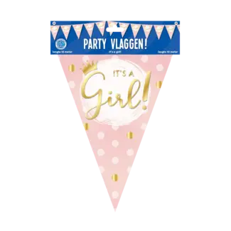 Paper Dreams Vlaggenlijn - It's a girl - Folie - 10m