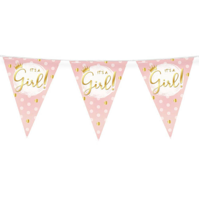 Paper Dreams Vlaggenlijn - It's a girl - Folie - 10m