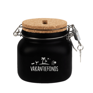 Paper Dreams Spaarpot - Vakantie fonds - Glas - 10,5x11x12,5cm