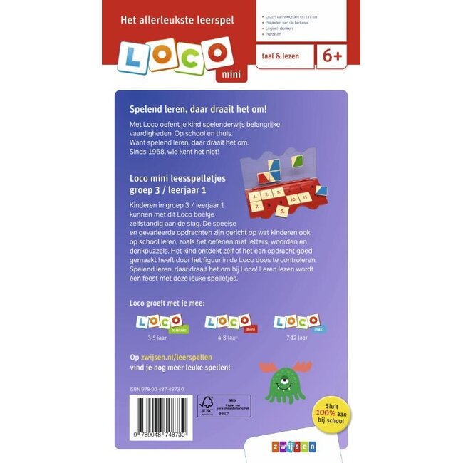 Loco Leerspellen Loco Bambino - Boekje - Leesspelletjes - Groep 3 leerjaar 1 - 6-7 jaar