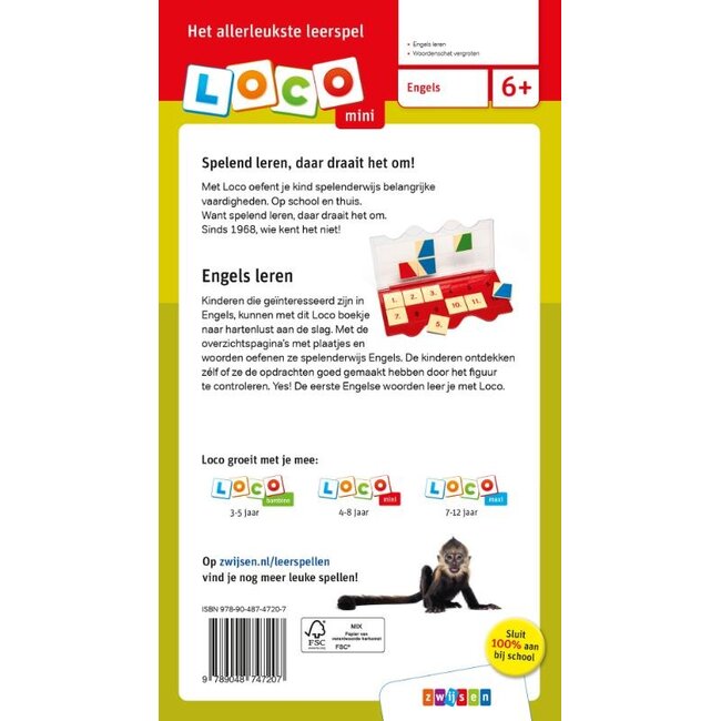 Loco Leerspellen Loco Mini - Boekje - Engels - 5-7 jaar