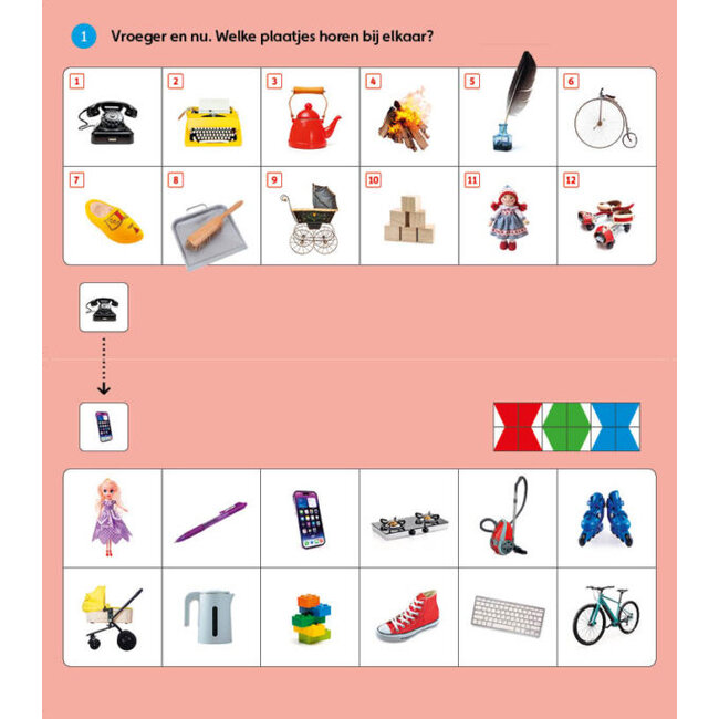 Loco Leerspellen Loco Mini - Boekje - De tijd van toen - Wereldoriëntatie - 6-8 jaar