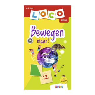 Loco Leerspellen Loco Mini - Boekje - Bewegen maar! - Wereldoriëntatie - Skelet en beweging - 6-8 jaar