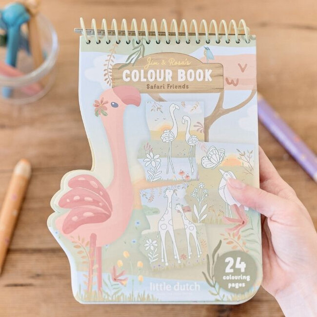 Little Dutch Kleurboek - Safari - Flamingo