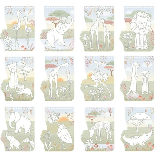 Little Dutch Kleurboek - Safari - Flamingo