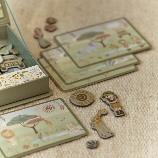 Little Dutch Magnetisch speelbord - Safari friends
