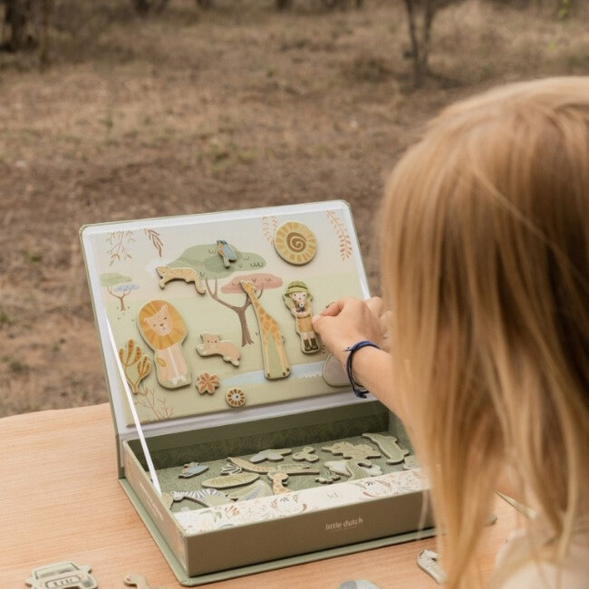 Little Dutch Magnetisch speelbord - Safari friends
