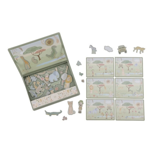 Little Dutch Magnetisch speelbord - Safari friends