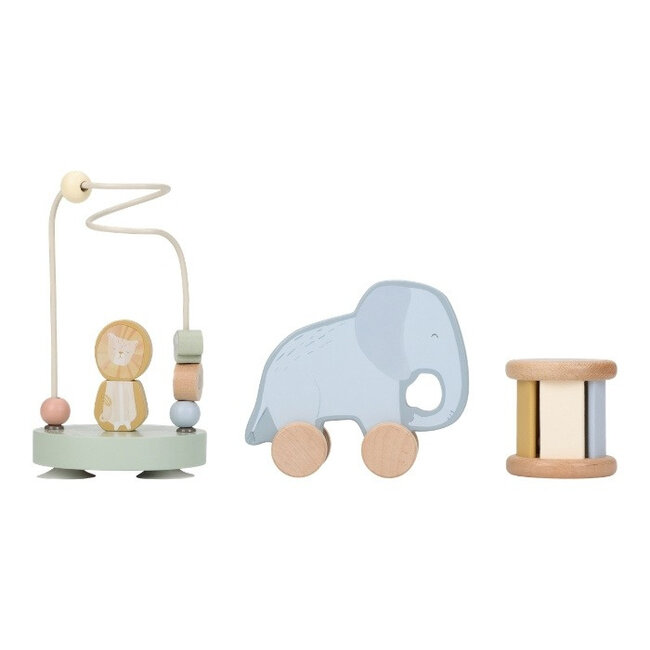 Little Dutch Cadeauset - Safari friends - Hout - 3dlg.
