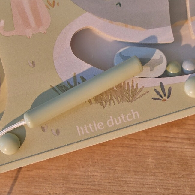 Little Dutch Magneetspel - Doolhof - Safari friends
