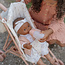 Little Dutch Poppen buggy - White meadows - Met tas