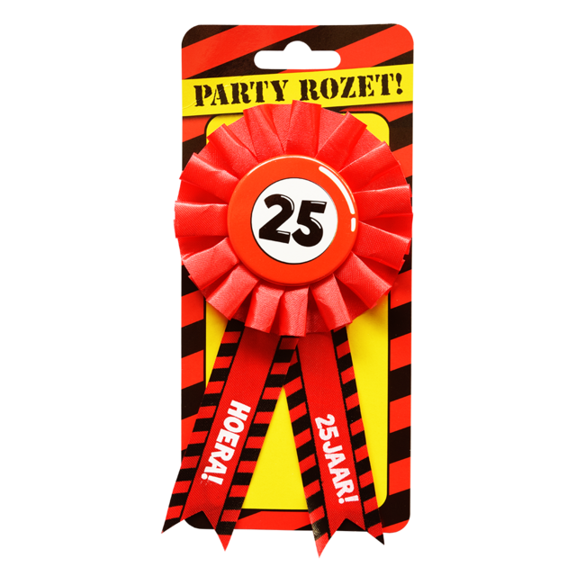Paper Dreams Rozet - 25 jaar - Verkeersbord