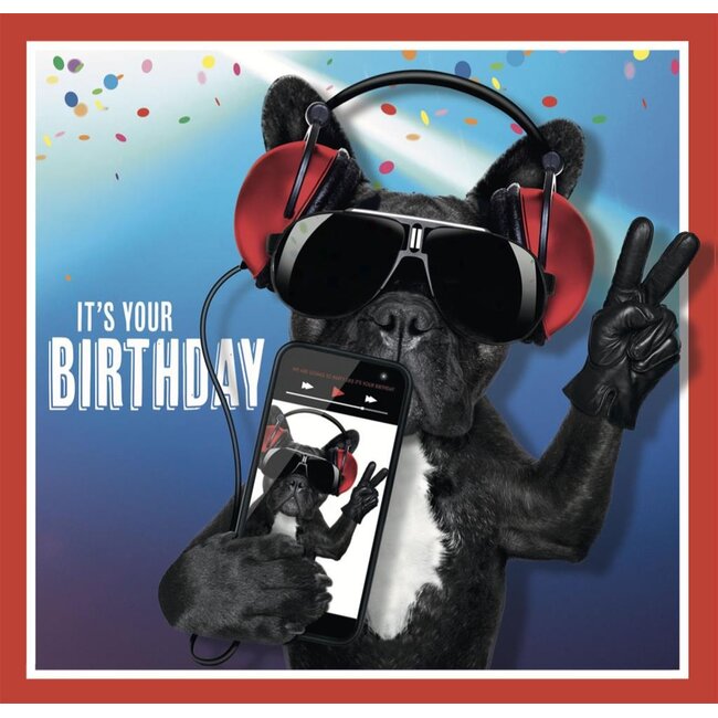 PaperClip Kaart - Muziek - It's your birthday - 017