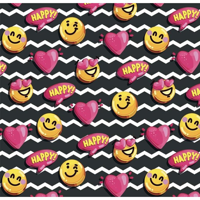 PaperClip Kaart - Muziek - Happy smileys - 039
