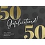 PaperClip Kaart - 50 jaar - Glitter & Glamour - LLE.3016