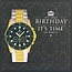 PaperClip Kaart - Happy birthday, horloge - Glitter & Glamour - SQA.3010