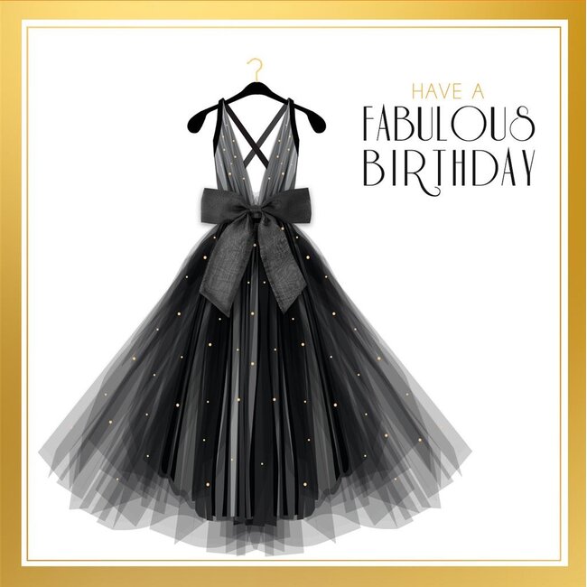PaperClip Kaart - Have a fabulous birthday - Glitter & Glamour - SQA.4013