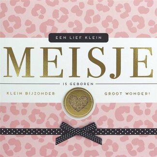 PaperClip Kaart - Meisje - Glitter & Glamour - SQE.3036