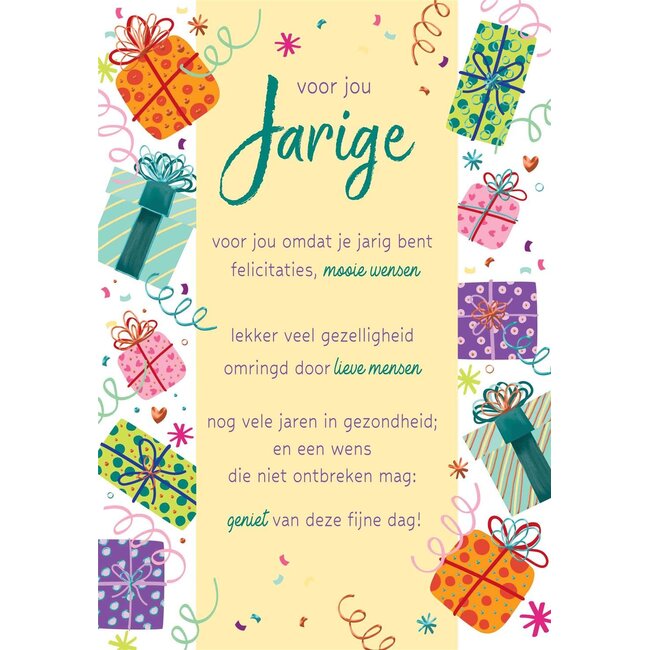 PaperClip Kaart - Jarige - Lifetime of love - 01-LV.GBE.0003